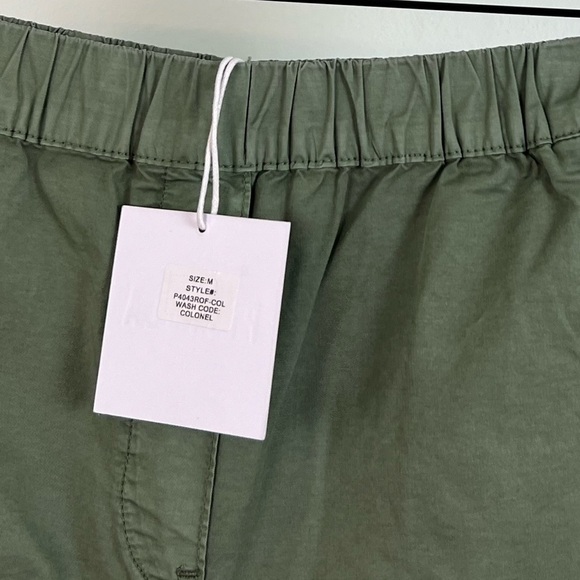 NWT Pistola Beverly Pull On Chino Shorts In Colonel Wash Green - Picture 7 of 9